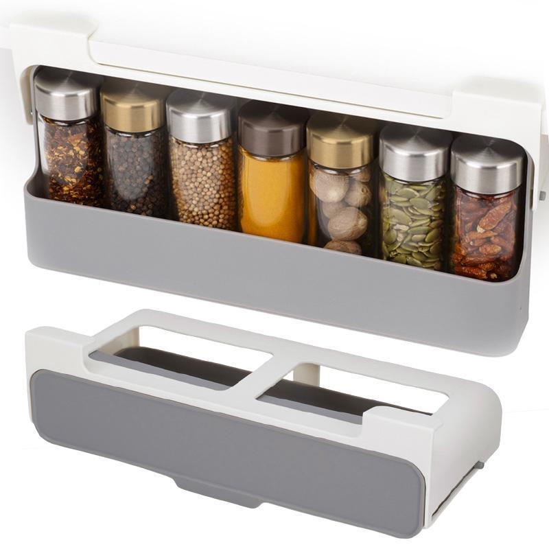 Factory Kitchen Cabinet Space Saving Pull Out Drawer Storage Holder Under-shelf Spice Organizer