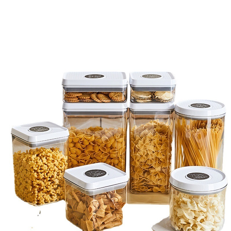 Hot Sales Sealed Cans home storage Dry Durable Food Canisters Clear Stackable Bpa-Free Pop Up Airtight Food Storage & Container