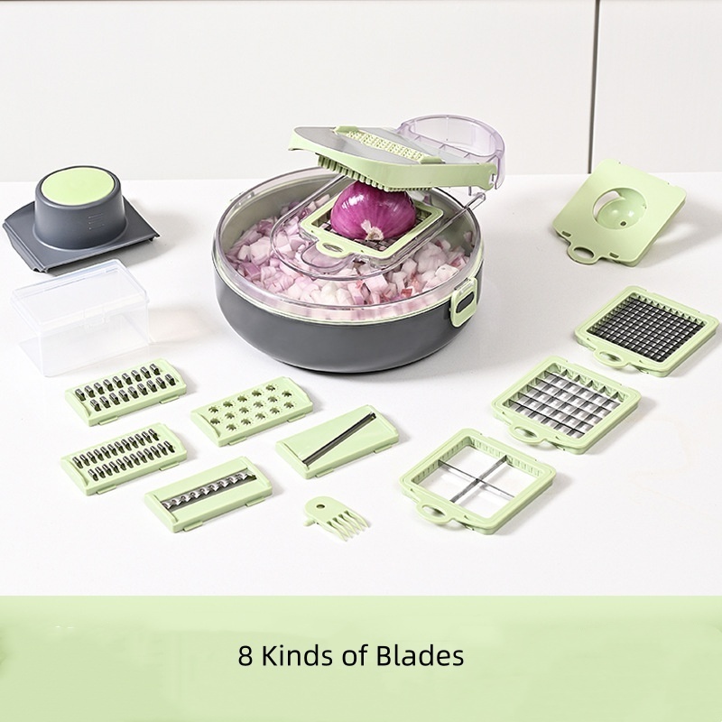 New 13 In 1 Vegetable Chopper Mandolin Slicer Dicer Pro Onion Chopper Food Chopper With Draining Basket