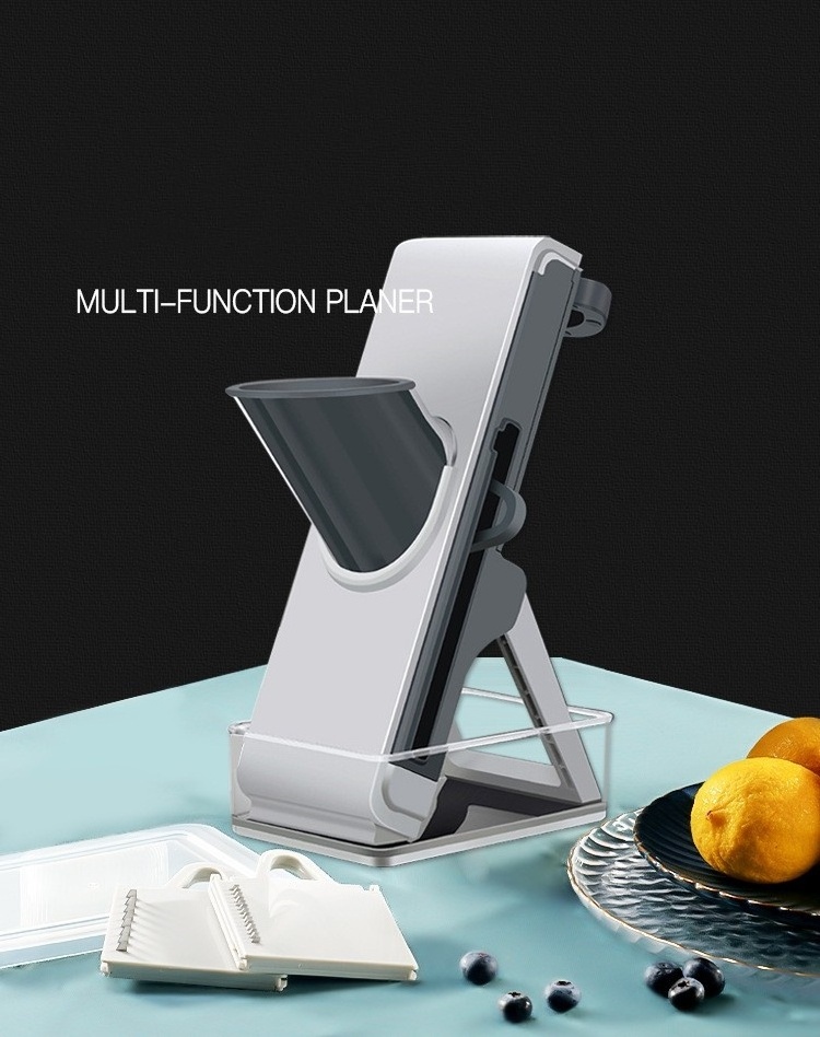 New Adjustable Cutting Meat Slicer Kitchen Manual Press Chopper Mandoline Veggie Fruit Cutter Shredder Grater