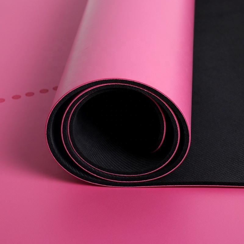 Natural Rubber Custom Eco Friendly Durable Outdoor Thin Rubber Black PU Yoga Mat