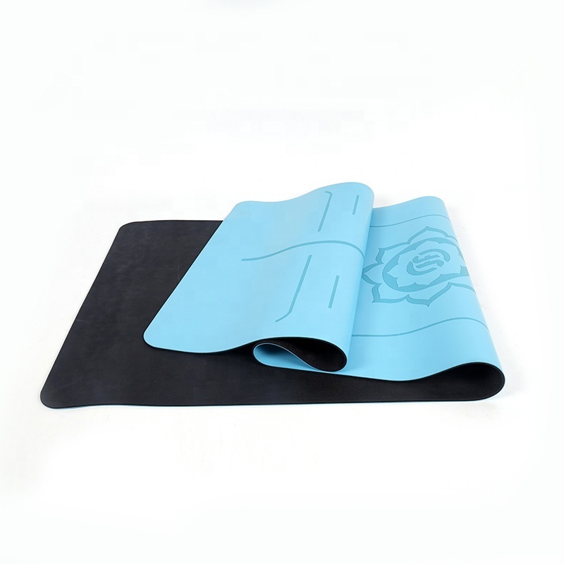 Natural Rubber Custom Eco Friendly Durable Outdoor Thin Rubber Black PU Yoga Mat