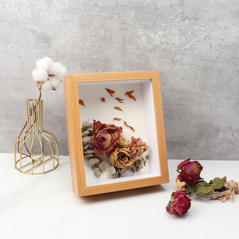 Shadow Box Depth 5cm Wooden Photo Frame For Displaying Three-Dimensional Works DIY Wood Picture Frame Photo Decor