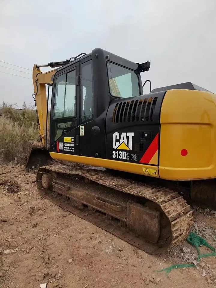 Used Digger Crawler Excavator CAT 313D2 13TON Small size with power wheel CAT313 CAT315 CAT311