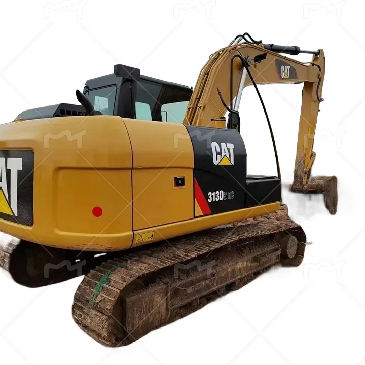 Used Digger Crawler Excavator CAT 313D2 13TON Small size with power wheel CAT313 CAT315 CAT311