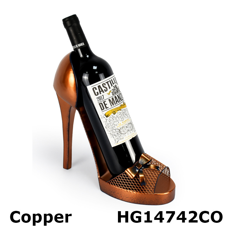 2023 New Product Sexy Iron Single Wine Bottle Holder High Heel Wine Holder High Heel Shoe Wine Bottle Holder