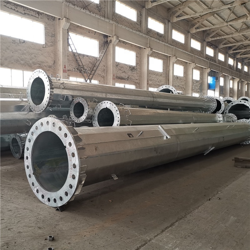 Prompt Delivery 230KV Electric Transmission Line Steel  Poles