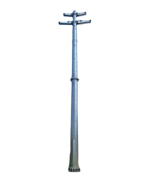 JHSP Hop Dip Galvanized Electric Power Transmission Tubular Steel Poles