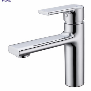 Modern Cupc Brass Zinc Alloy Single Handle Hot And Cold water Mixer Chrome Plate bathroom faucet