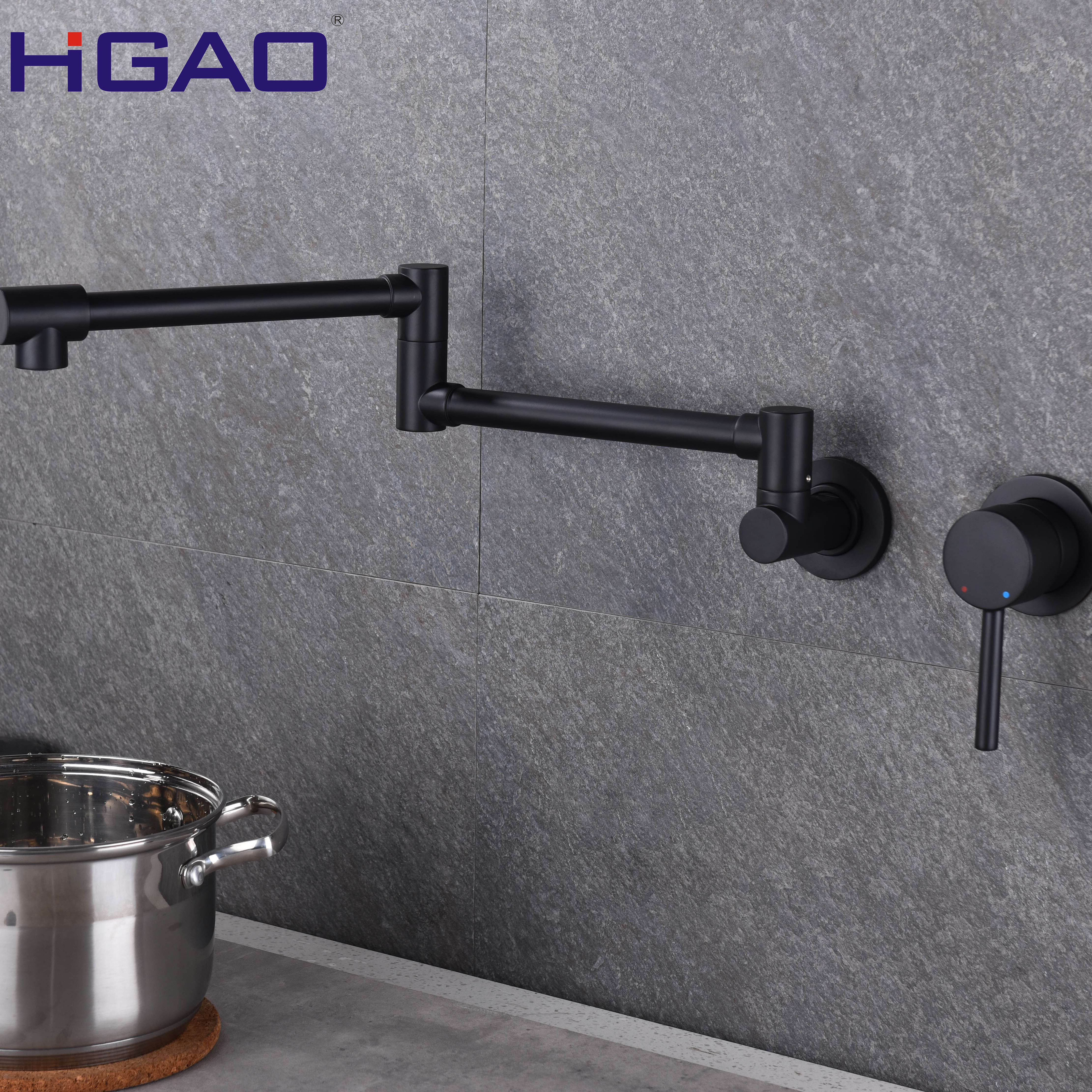 Commercial Extension Folding Stretchable Wall Mount Kitchen Pot Filler Restaurant Pull Out Kitchen Sink Faucet