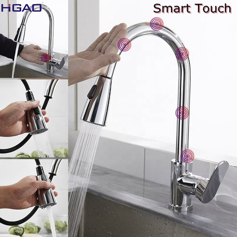 Commercial Kitchen Faucets Pull Out Water Mixer Tap Solid Brass Kitchen Sink Faucets With Pull Down Sprayer