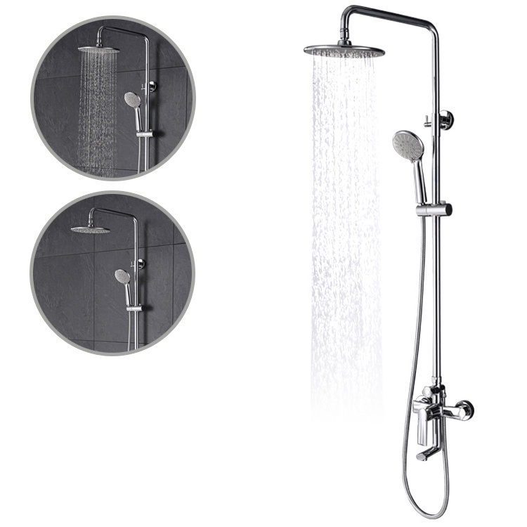 Bathroom Shower Sprinkler Head Taps Faucet Chrome Brass Shower Set Italian Shower mixer