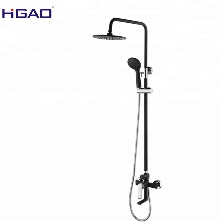 Bath Shower square Spouts Bathroom Faucet Spout Type and Rainfall Shower Heads Feature