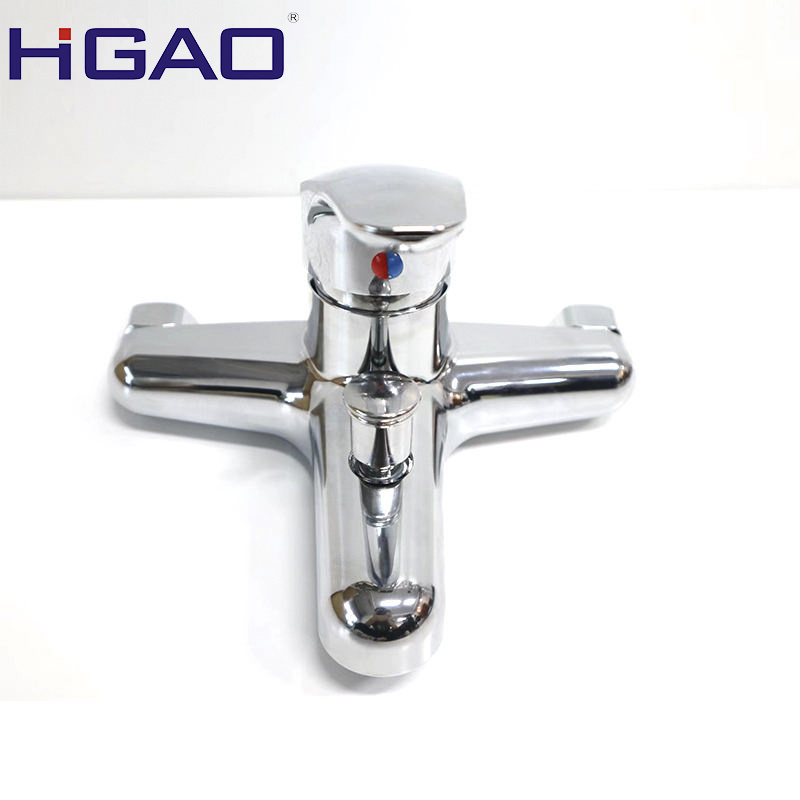 KaiPing factory HUAGAO shower faucet head and vavl bathroom cheap white abs material bath mixer faucet