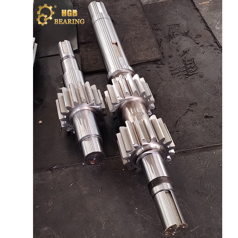 Forging supporting wheel shaft 42CrMo rotary kiln eccentric transmission shaft non-standard steel gear shaft