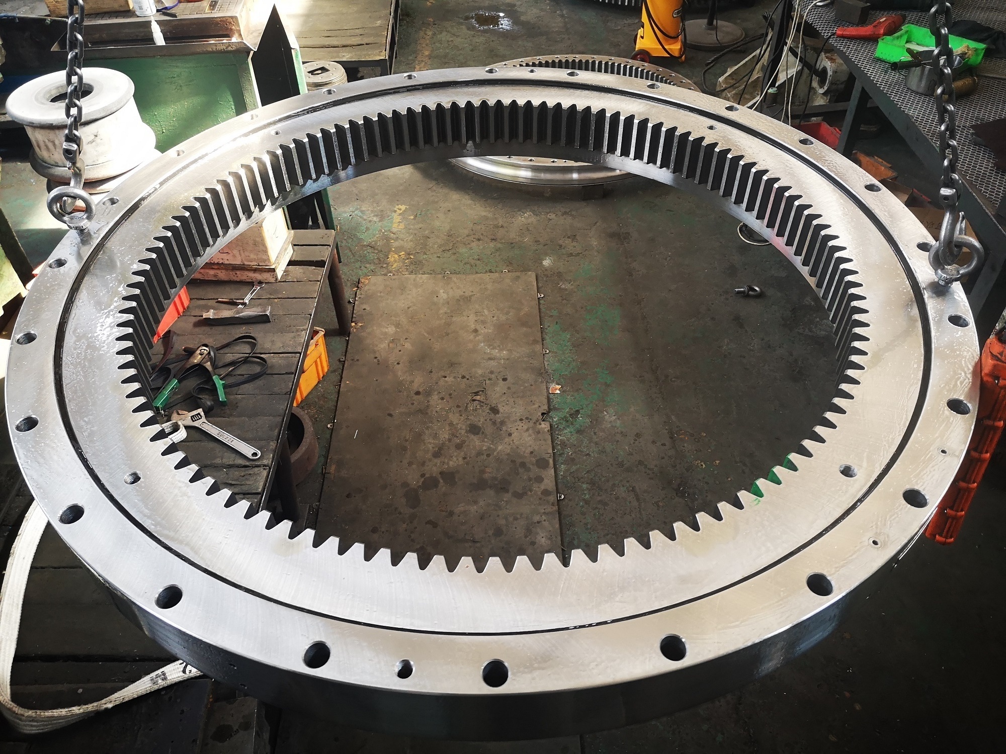 PC360-7 PC400 PC450 PC460 Long life Excavator Swing Ring Gear Circle High Quality Slewing Bearing