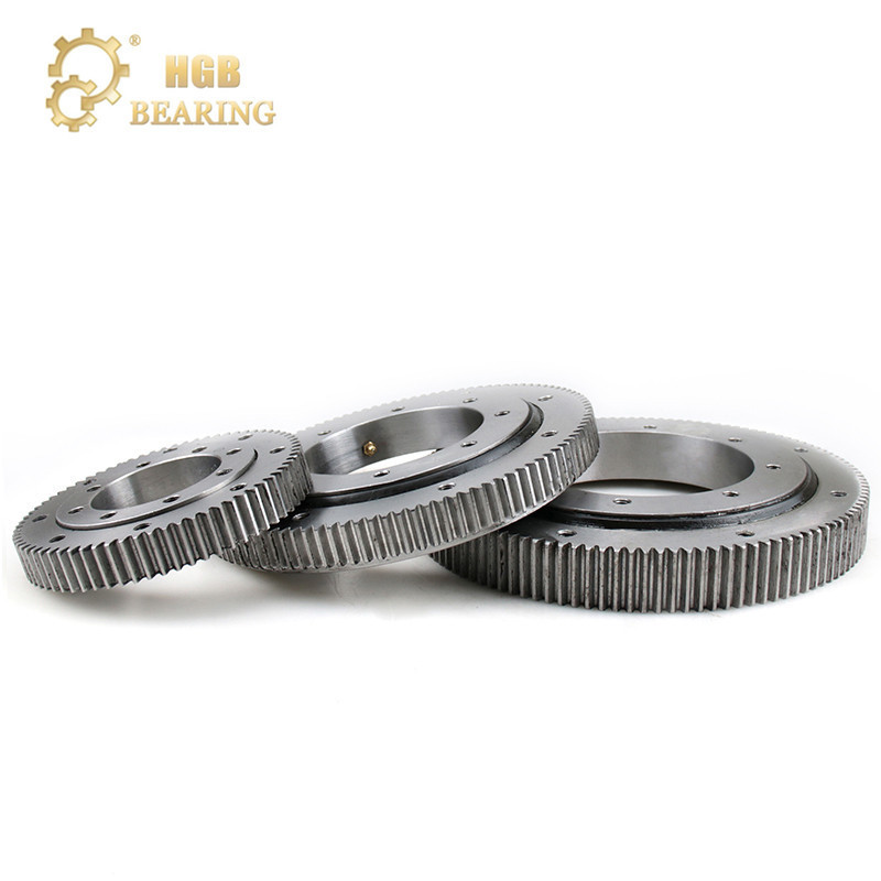 small slewing bearing 010 10 100/ 010 20 200 no teeth  single row ball slewing bearing mini swing bearing