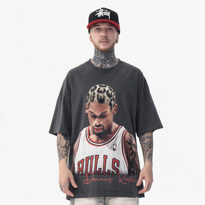 Wholesale Streetwear Fashion Dennis Rodman T Shirt 2022 E731 New Dropshipping Custom Made Men Casual Printed T-shirts Adults