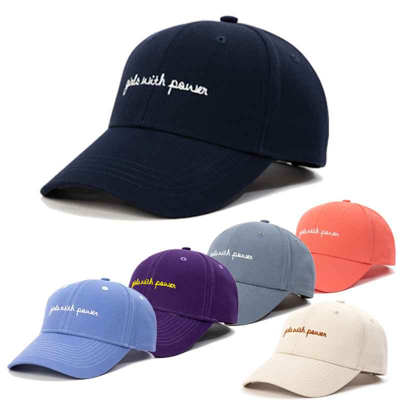 Wholesale Unisex Adjustable Cotton Casquette Customized 6 Panel Fitted Plain Baseball Cap Hats with Custom embroidery logo