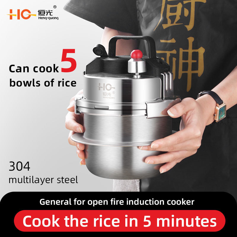 2021 New Product Micro Pressure Cooker Soup Pot Stew Pot Pressure Cooker with Handle Die-cast and Aluminum Alloy