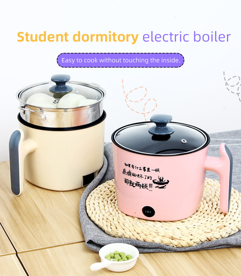 HG Electric stainless steel Multi Mini Cooking Pot Function Frying Pan Non Stick Ceramic Coating Cooking Hot Pot