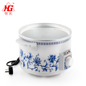 Multipurpose white ceramic inner pot Slow Cooker electric stew pot