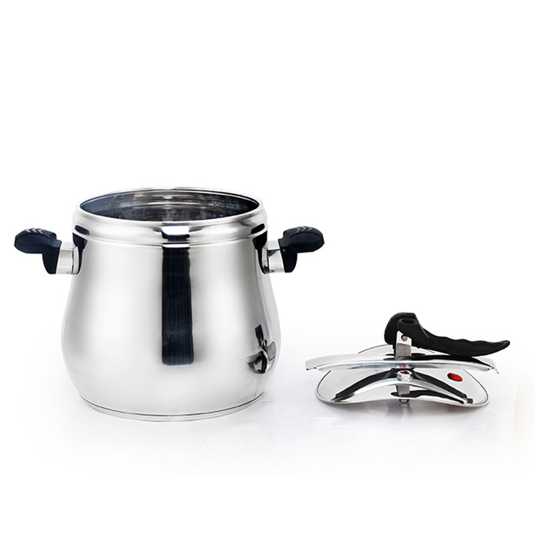 Large capacity 8L/10/12L  stainless steel 304 big belly shape pressure cooker for inductIon and gas cooker