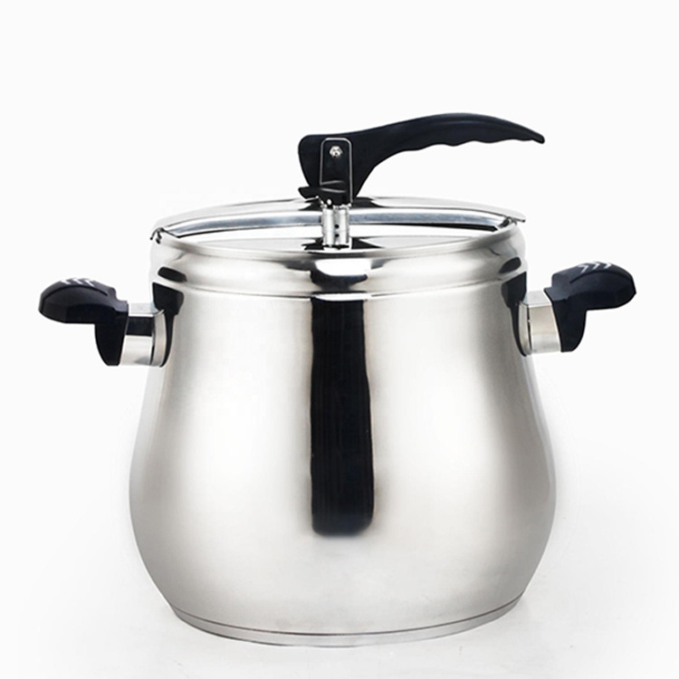 Large capacity 8L/10/12L  stainless steel 304 big belly shape pressure cooker for inductIon and gas cooker