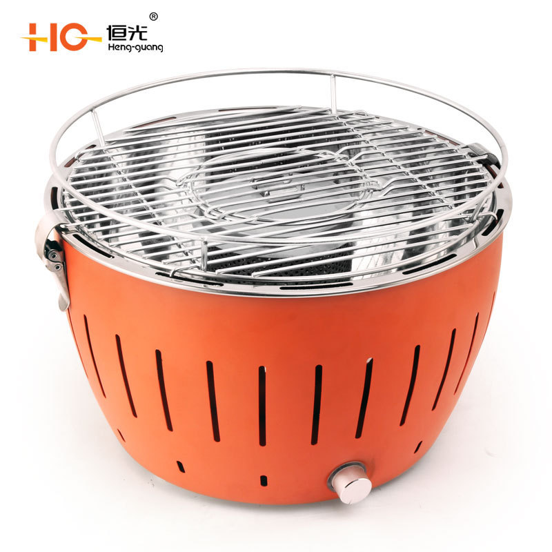 New Design Portable Charcoal BBQ Grill Stainless Steel Turbo BBQ Grill Outdoor