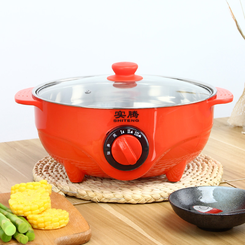 Portable multi-purpose non-stick stainless steel electric hot pot electric stew pot electric slow cooker