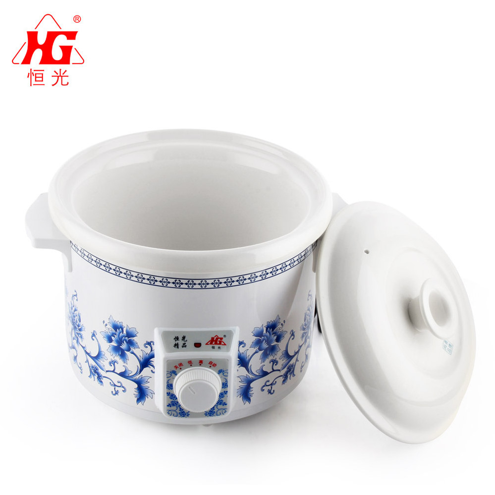 Multipurpose white ceramic inner pot Slow Cooker electric stew pot