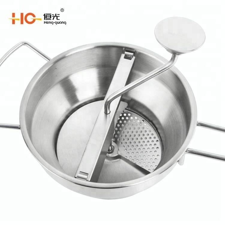 Stainless Steel Kitchen Tools for Manual metal Cutting Fruit and Vegetable Chopper food mill