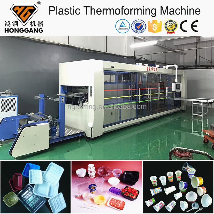 plastic food packaging container soil cup lunch box ps vacuum forming machine