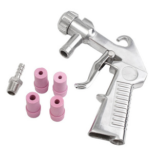 HGD Sandblaster Feed Blast Gun Air Siphon Sand Blasting Abrasive Tool Ceramic Nozzles Tips Kit Power Tools Sprayer