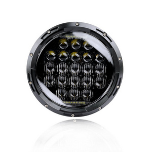 HGD 105w High Power Drl H4 5D Lens 7inch Round Led Headlight for Jeep JK TJ LJ CJ