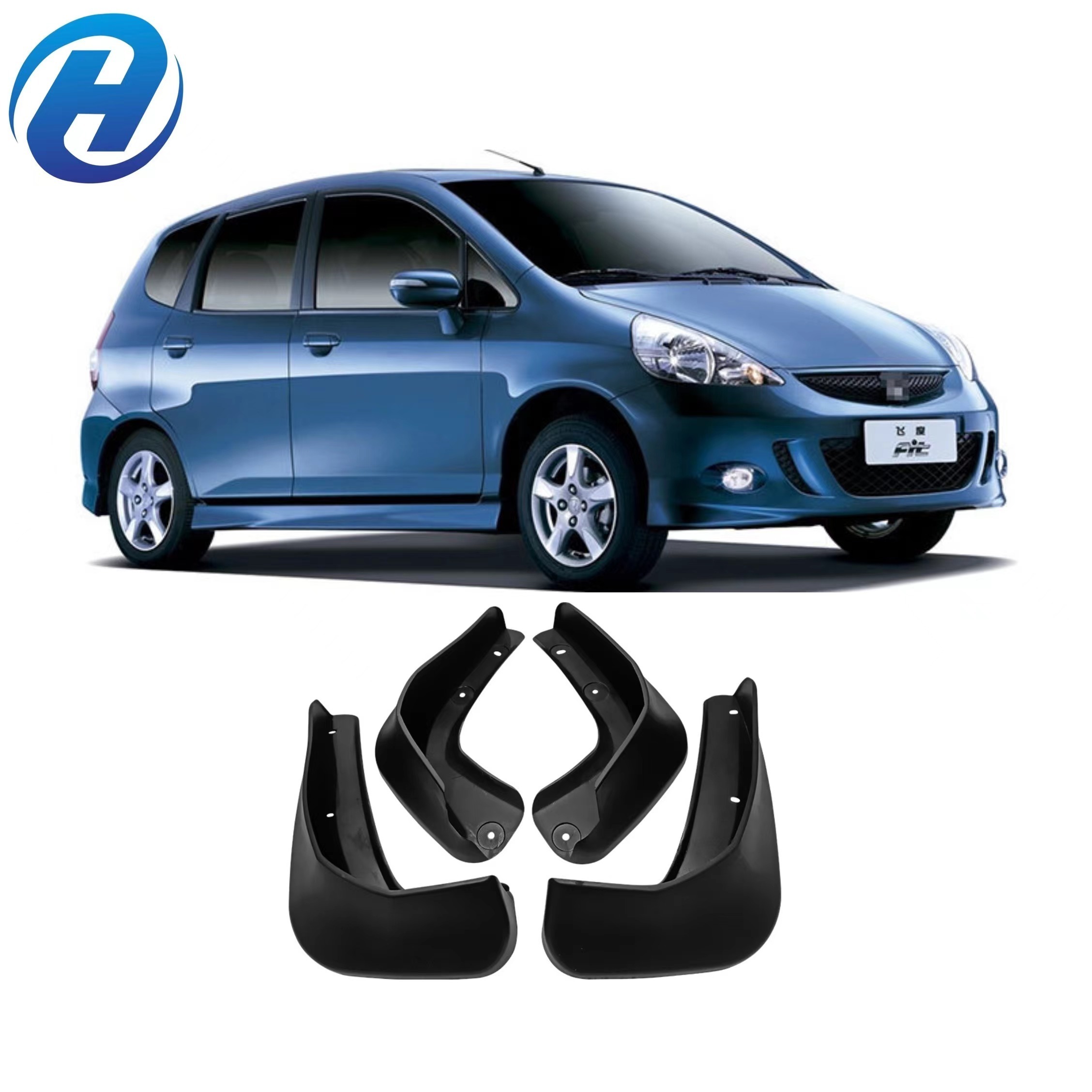 HGD Mud Flaps For Honda Fit Jazz 2008 -2010 Splash Guards Front and Rear Mudguards Fender Mudflaps