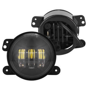 HGD 4 Inch 30W LED Halo Fog Lights Driving Lights for Jeep Wrangler JK