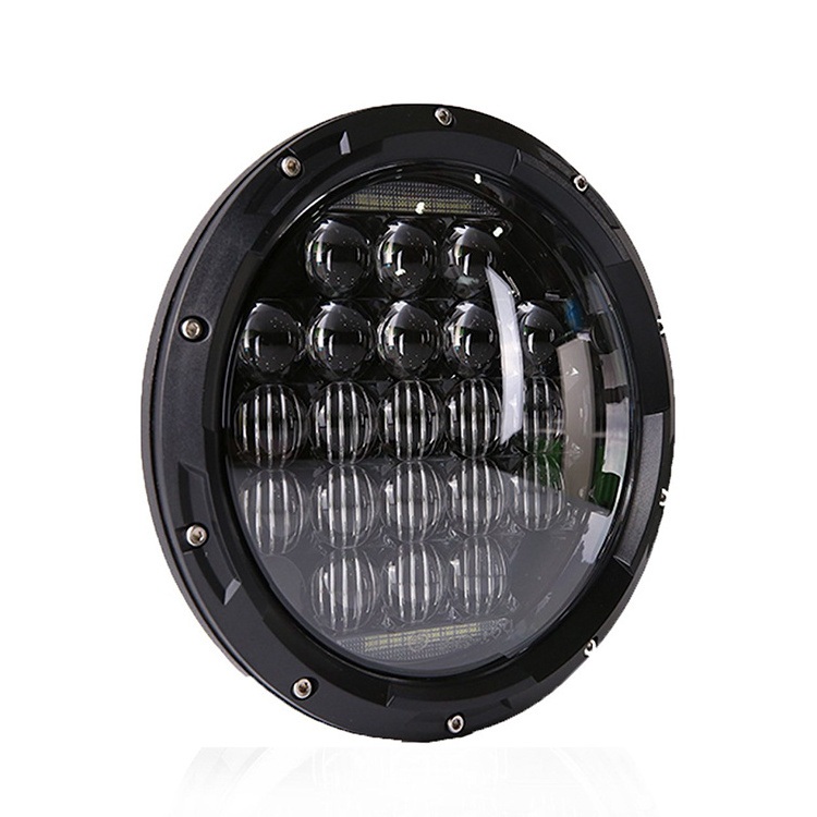 HGD 105w High Power Drl H4 5D Lens 7inch Round Led Headlight for Jeep JK TJ LJ CJ