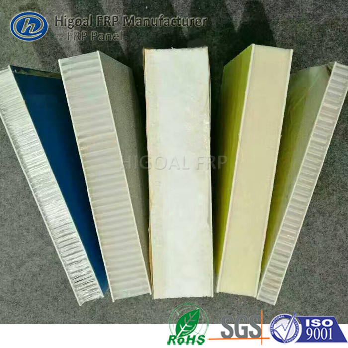 Gel Coated GRP FRP Plywood/XPS/Polyurethane PU Foam/PP Honeycomb Sandwich Panel For Truck Body and Wall Panels