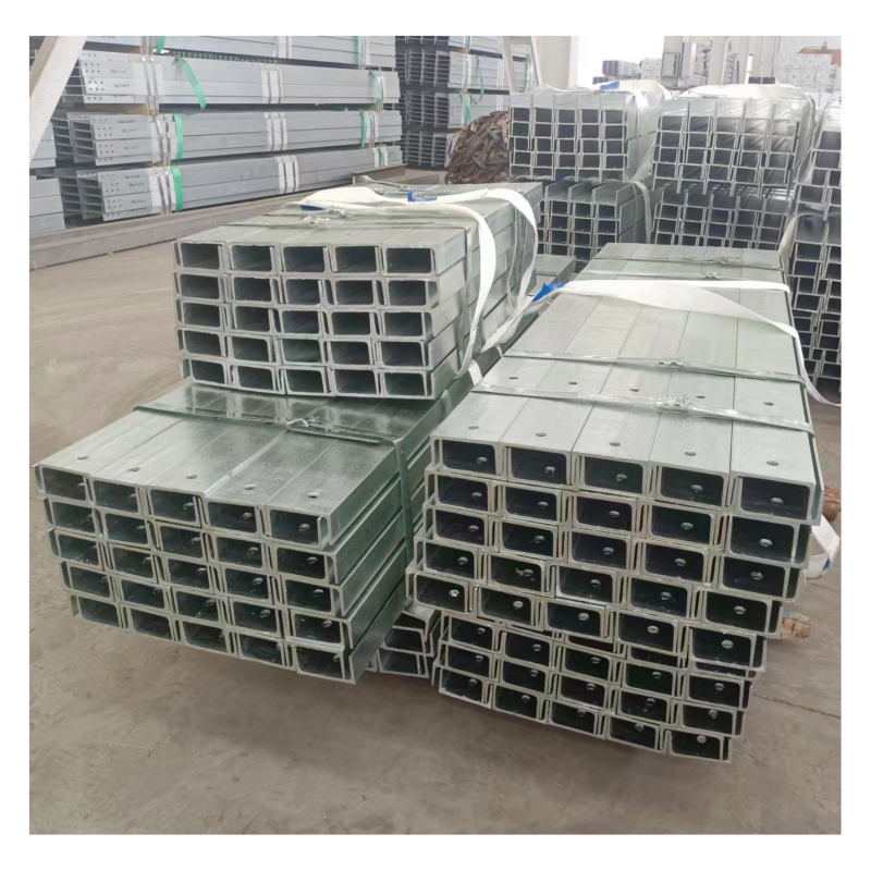 Structural Steel Post Hot Dip Galvanized Steel C Channels Post Retaining Wall Post