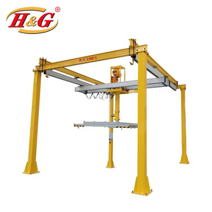 500kgs Floor Crane KBK Light Duty Overhead Rail Cranes