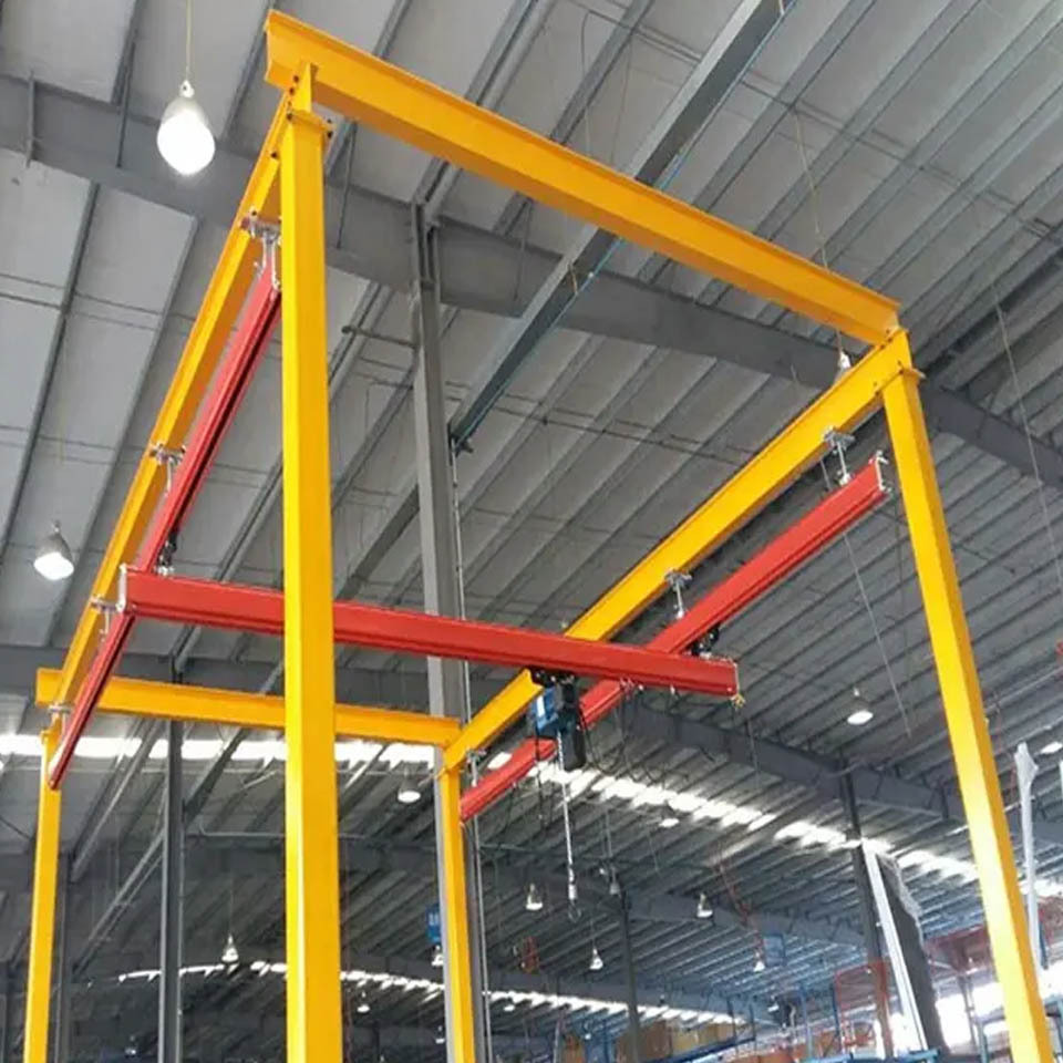 500kgs Floor Crane KBK Light Duty Overhead Rail Cranes