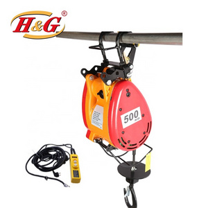 OEM/OBM Portable Suspending Hoist 250KG Light Electric Winch With Wireless Remote Control