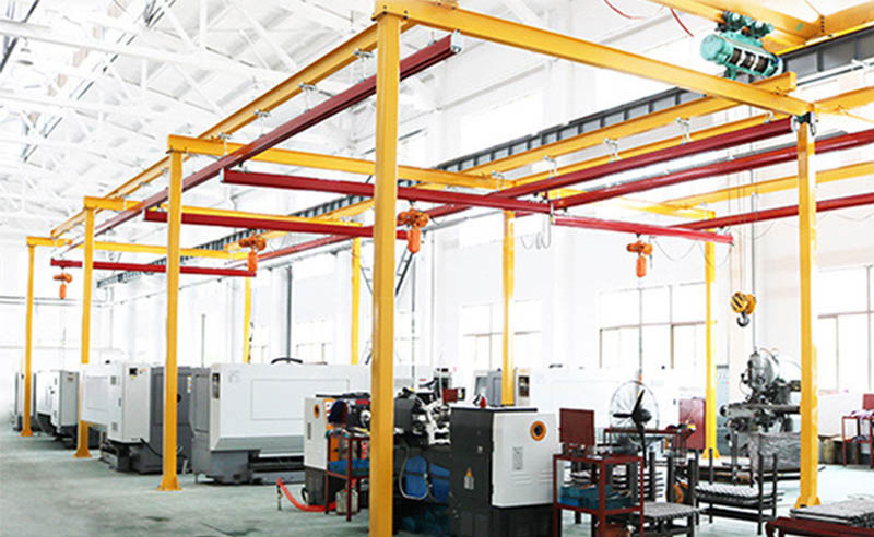 500kgs Floor Crane KBK Light Duty Overhead Rail Cranes