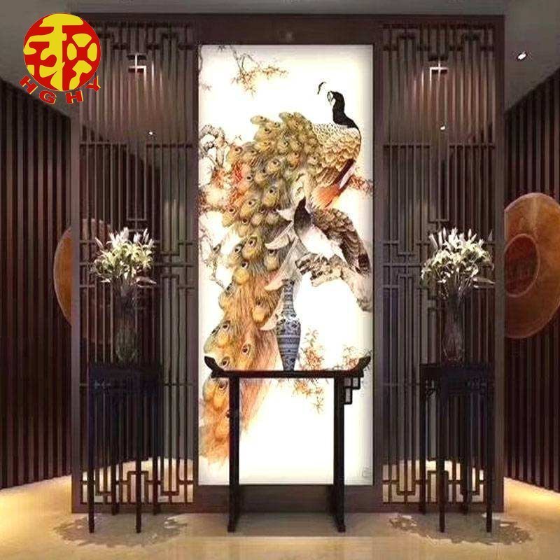 salon wall art stainless partition dividers modern decorative living room indoor metal screen