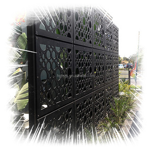 Cheap outdoor decorative laser cut fence metal partition decorative panels perforated