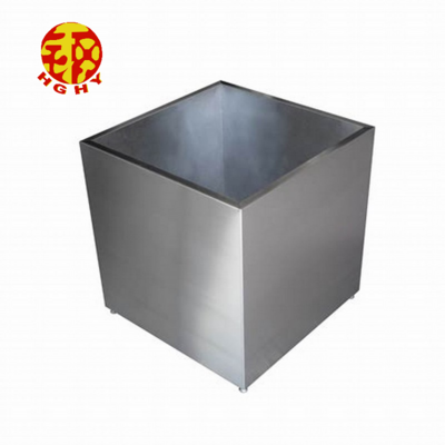 decorative rectangle planter box garden metal flower pot metal flower stainless steel planter pot