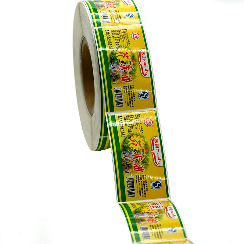 Customized Private Sticker Labels for Edible Cooking Oil Stickers Edible Oil Label Product Label Sticker