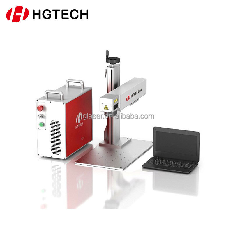 HGTECH Hand Heald Fiber 20w Laser Engraving Machine For Metal Writing