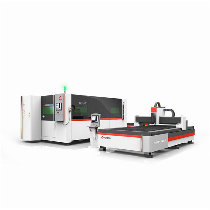 HGTECH GF Series 3KW Laser 3 Years Warranty 1000w 2000w Metal Fiber Laser Cutting Machine with CE